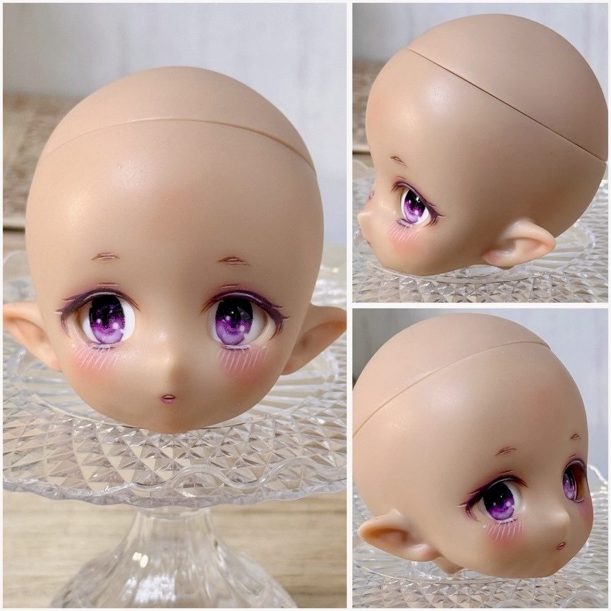 imomodoll toppi 1/6 カスタムヘッド おまけアイ チョコレート肌 巧克力 おすまし ぽや顔