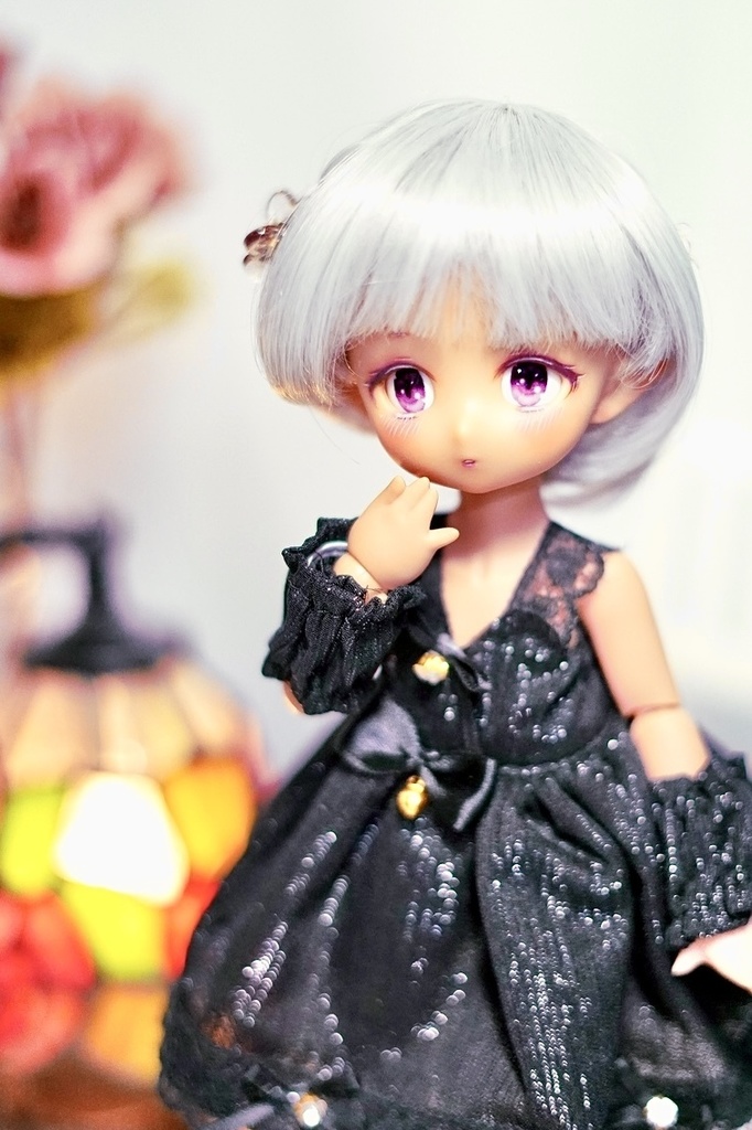 imomodoll toppi 1/6 カスタムヘッド おまけアイ チョコレート肌 巧克力 おすまし ぽや顔