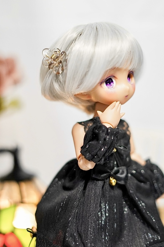 imomodoll toppi 1/6 カスタムヘッド おまけアイ チョコレート肌 巧克力 おすまし ぽや顔