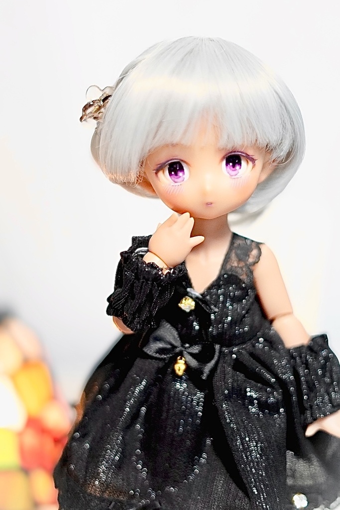 imomodoll toppi 1/6 カスタムヘッド おまけアイ チョコレート肌 巧克力 おすまし ぽや顔