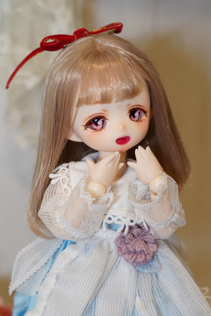 imomodoll hack-a 1/6 ホワイト肌 カスタムヘッド レジンアイ にっこり笑顔 アイドルちゃん