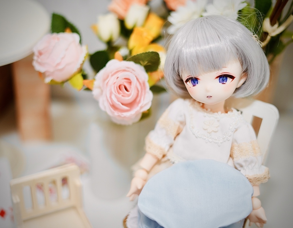 imomodoll miko 1/6 カスタムヘッド ホワイト肌 おまけデカールアイ 泣きぼくろ 双子 少年mikoちゃん