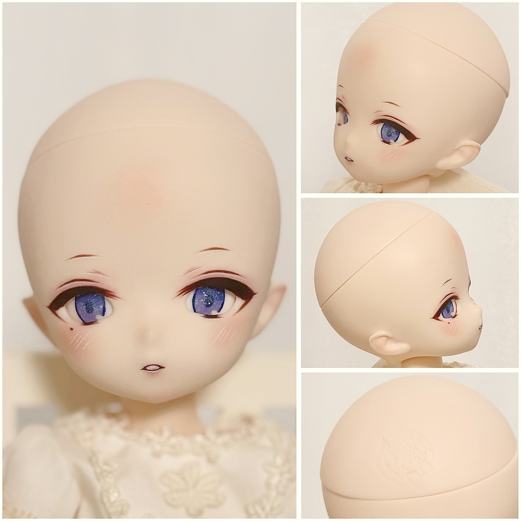 imomodoll miko 1/6 カスタムヘッド ホワイト肌 おまけデカールアイ 泣きぼくろ 双子 少年mikoちゃん