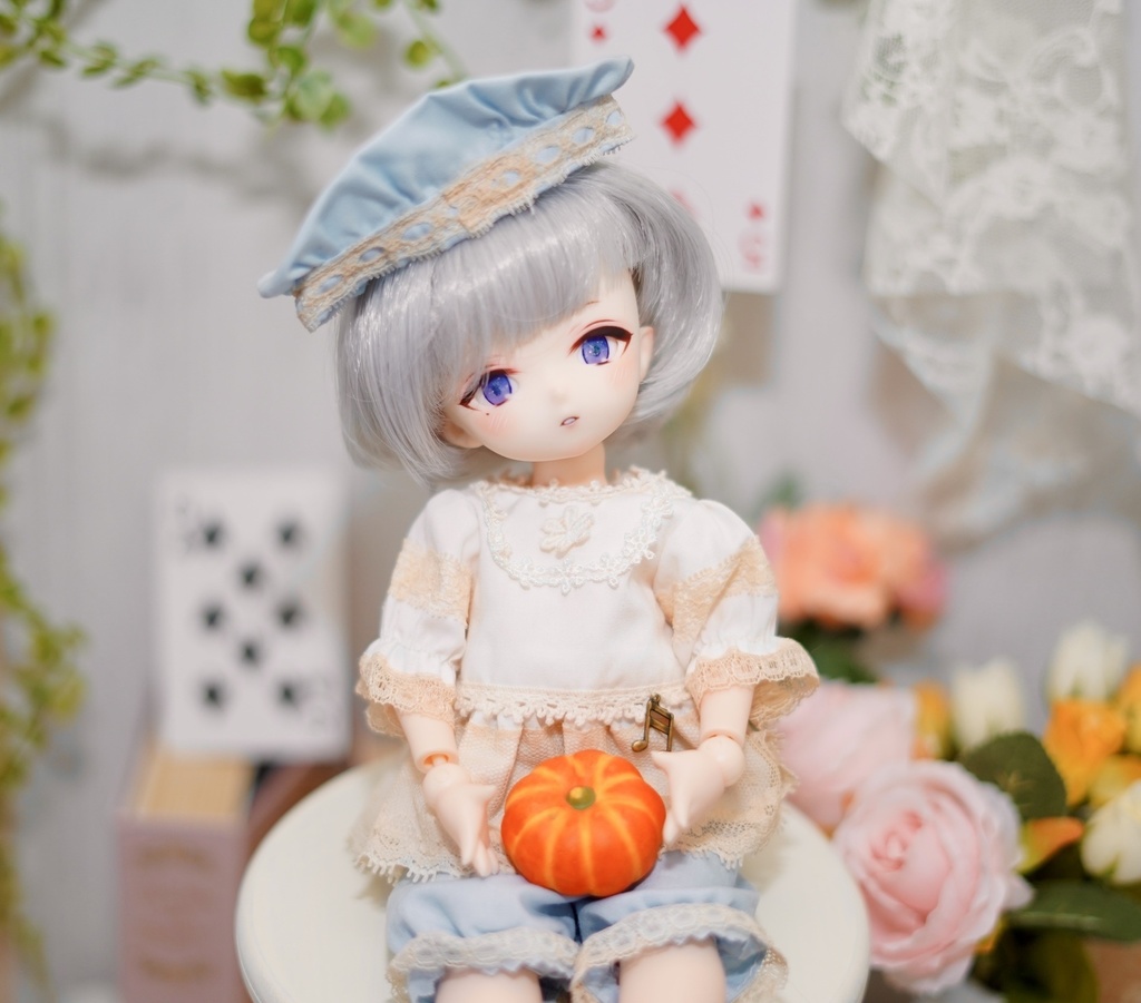 imomodoll miko 1/6 カスタムヘッド ホワイト肌 おまけデカールアイ 泣きぼくろ 双子 少年mikoちゃん