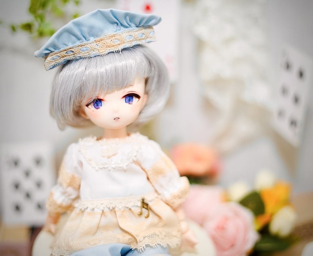 imomodoll miko 1/6 カスタムヘッド ホワイト肌 おまけデカールアイ 泣きぼくろ 双子 少年mikoちゃん