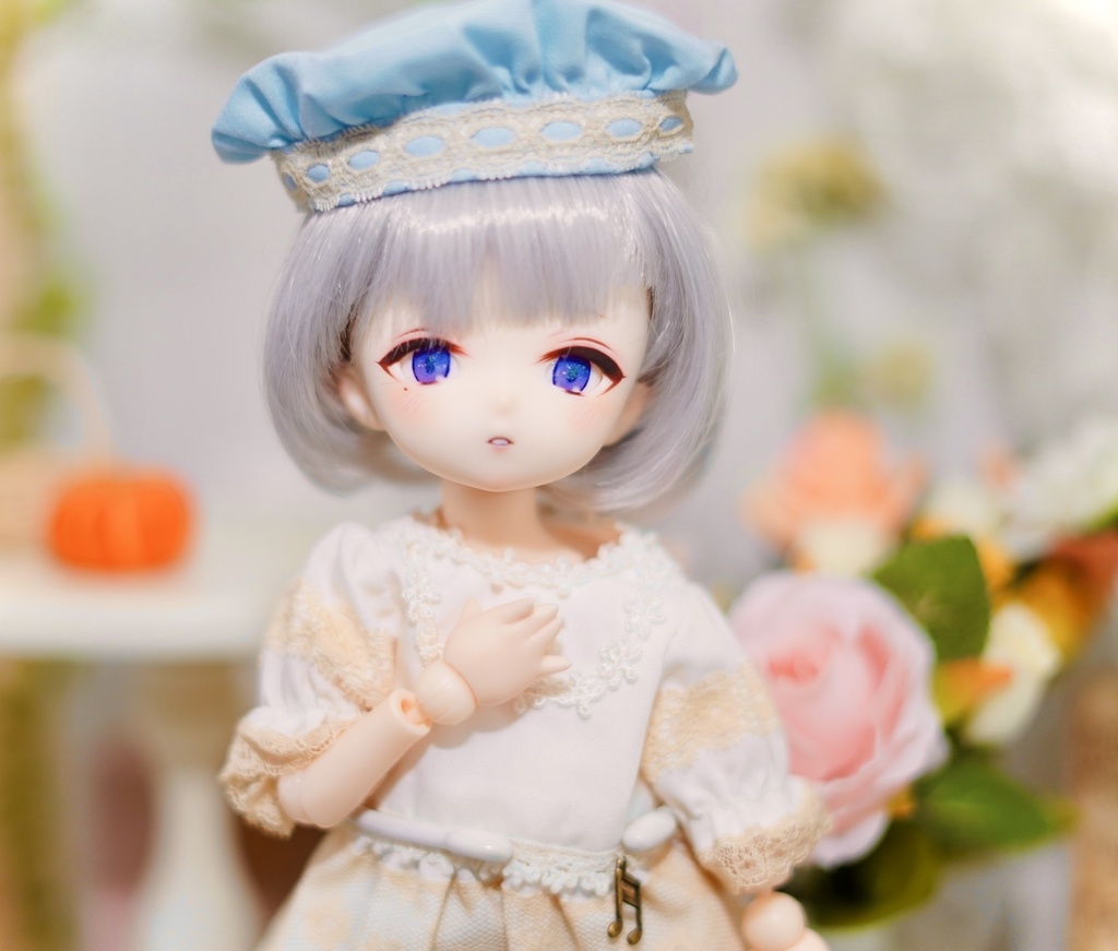 imomodoll miko 1/6 カスタムヘッド ホワイト肌 おまけデカールアイ 泣きぼくろ 双子 少年mikoちゃん