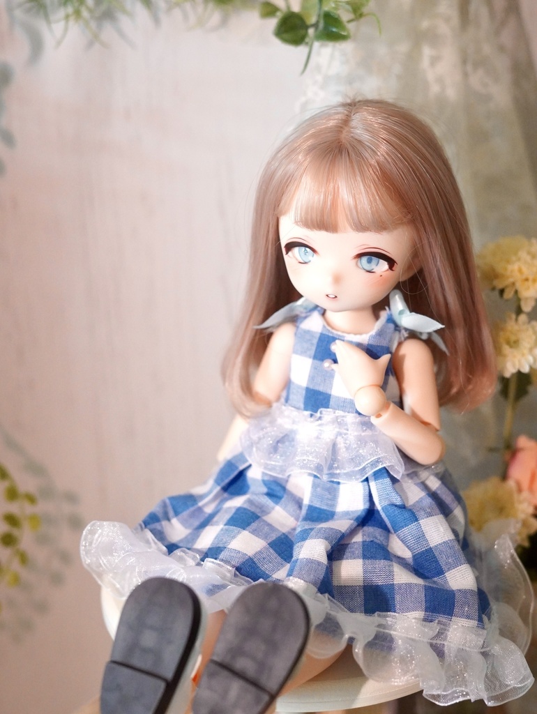 imomodoll miko 1/6 カスタムヘッド ホワイト肌 おまけデカールアイ 泣きぼくろ 双子 少女mikoちゃん