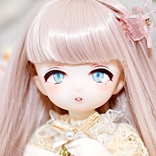 imomodoll miko 1/6 カスタムヘッド ホワイト肌 おまけデカールアイ 泣きぼくろ 双子 少女mikoちゃん