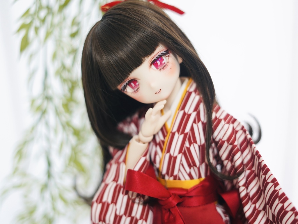 DDH-27 カスタムヘッド セミホワイト ソフビ盛り おまけアイ 泣きぼくろ おっとり和風ちゃん