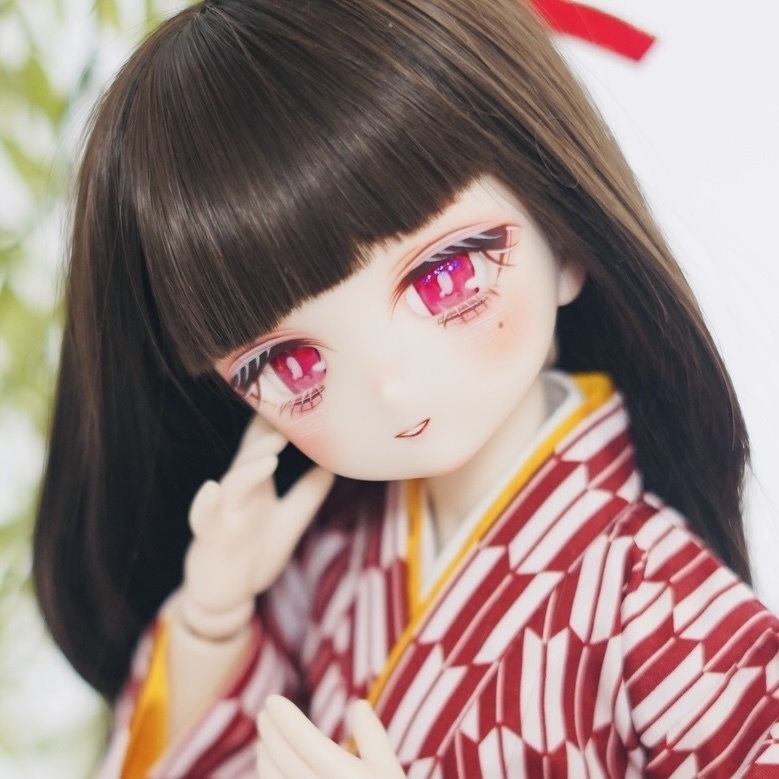 DDH-27 カスタムヘッド セミホワイト ソフビ盛り おまけアイ 泣きぼくろ おっとり和風ちゃん
