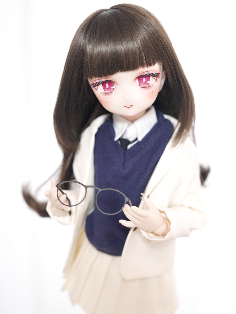 DDH-27 カスタムヘッド セミホワイト ソフビ盛り おまけアイ 泣きぼくろ おっとり和風ちゃん
