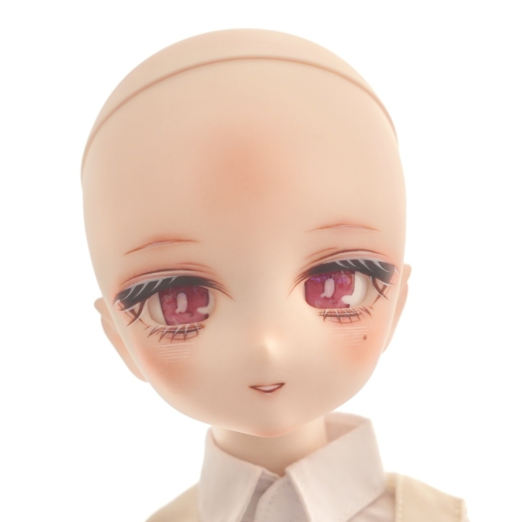 DDH-27 カスタムヘッド セミホワイト ソフビ盛り おまけアイ 泣きぼくろ おっとり和風ちゃん