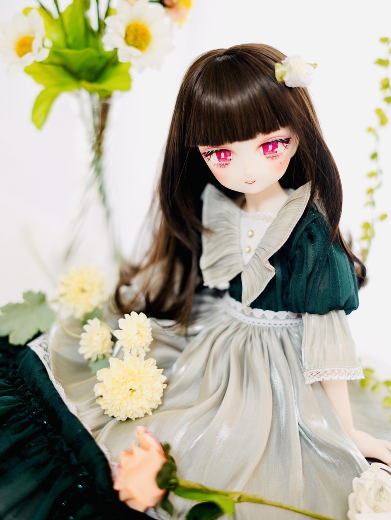 DDH-27 カスタムヘッド セミホワイト ソフビ盛り おまけアイ 泣きぼくろ おっとり和風ちゃん