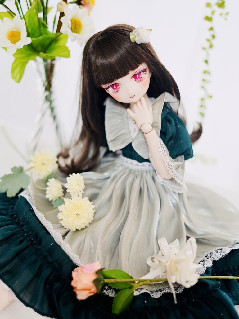 DDH-27 カスタムヘッド セミホワイト ソフビ盛り おまけアイ 泣きぼくろ おっとり和風ちゃん