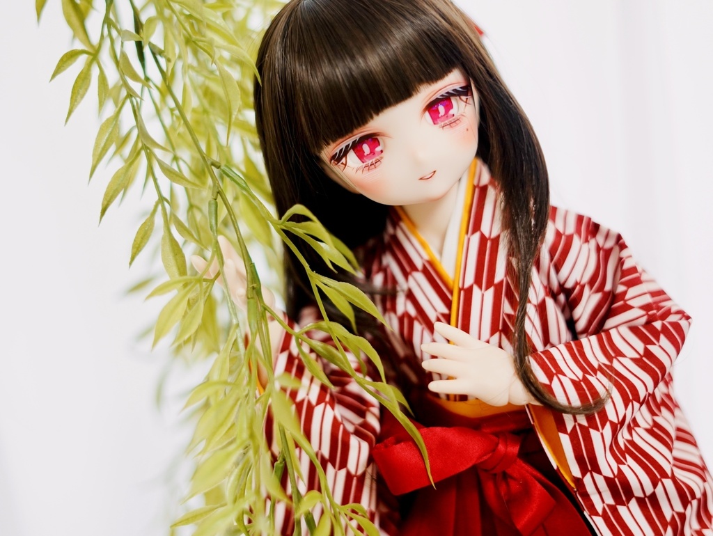 DDH-27 カスタムヘッド セミホワイト ソフビ盛り おまけアイ 泣きぼくろ おっとり和風ちゃん