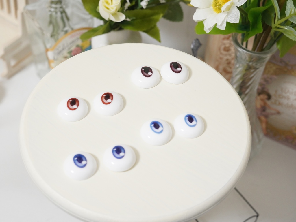 【くっきりマジメちゃんアイ】デカールアイ 20mm 虹彩小さめ B品