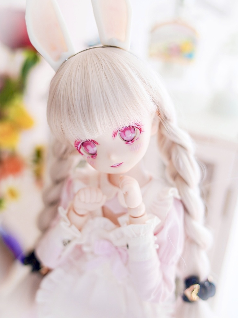DDH-22 カスタムヘッド ソフビ盛り おまけアイ セミホワイト肌 やや難あり ドルフィードリーム
