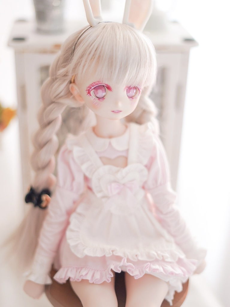 DDH-22 カスタムヘッド ソフビ盛り おまけアイ セミホワイト肌 やや難あり ドルフィードリーム