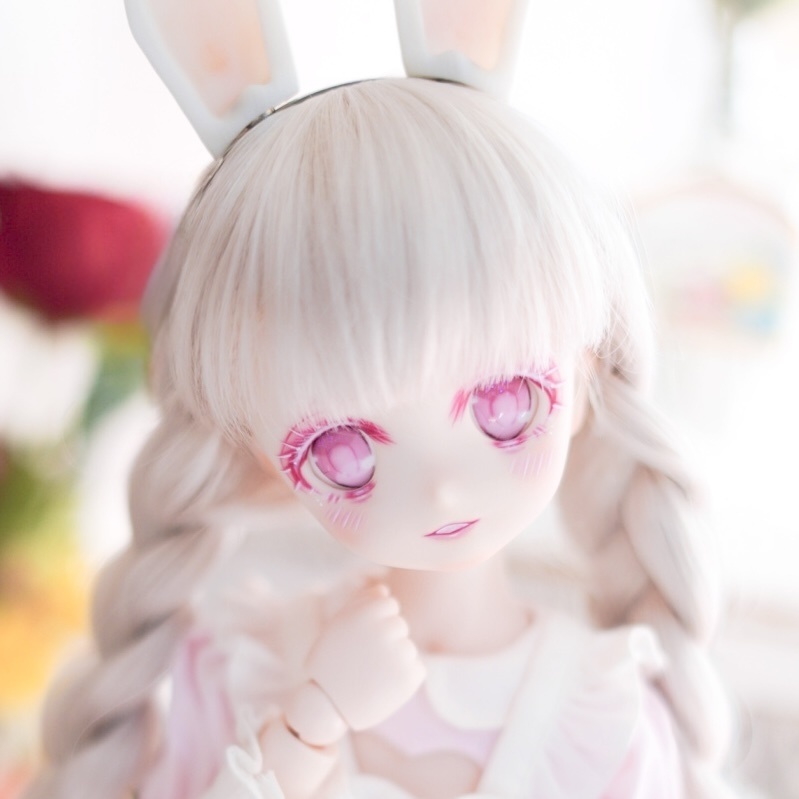 DDH-22 カスタムヘッド ソフビ盛り おまけアイ セミホワイト肌 やや難あり ドルフィードリーム