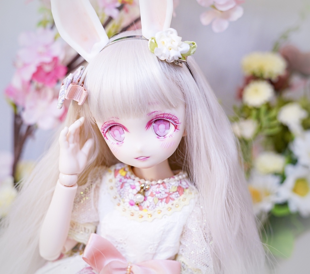 DDH-22 カスタムヘッド ソフビ盛り おまけアイ セミホワイト肌 やや難あり ドルフィードリーム