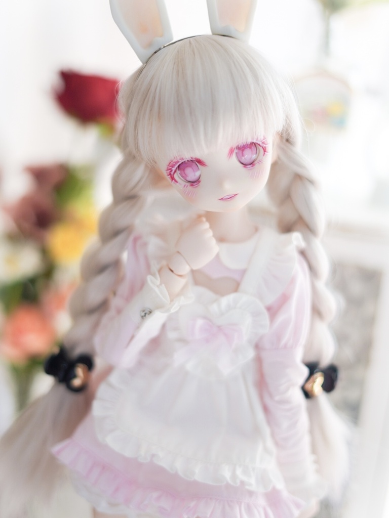 DDH-22 カスタムヘッド ソフビ盛り おまけアイ セミホワイト肌 やや難あり ドルフィードリーム