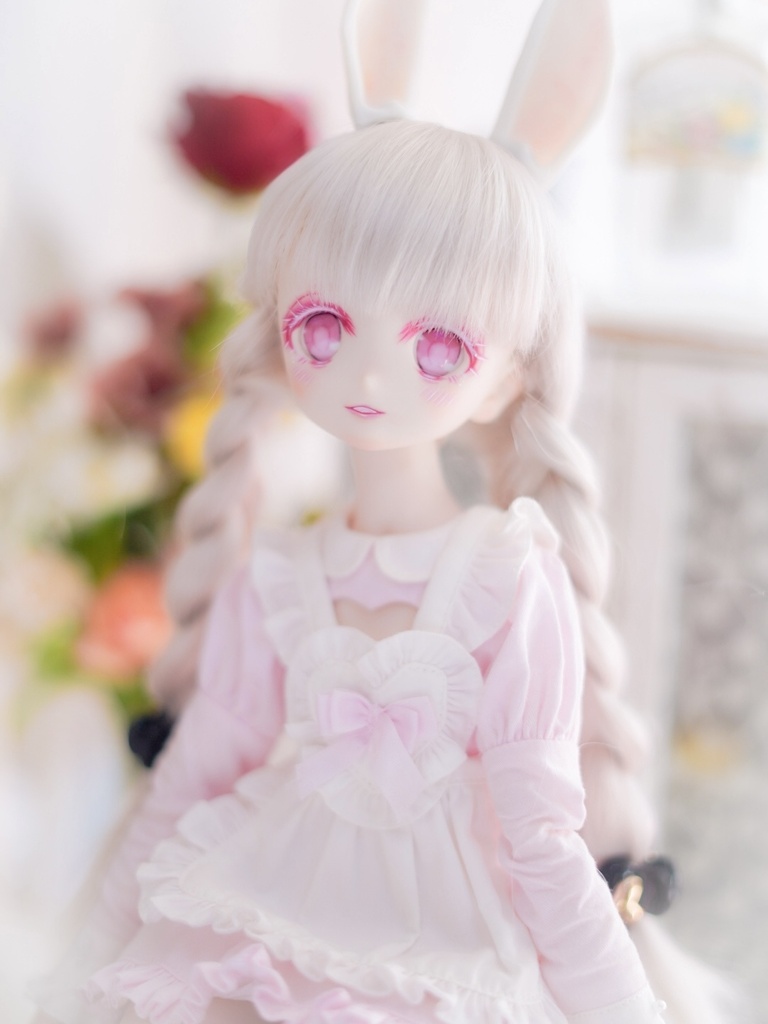 DDH-22 カスタムヘッド ソフビ盛り おまけアイ セミホワイト肌 やや難あり ドルフィードリーム