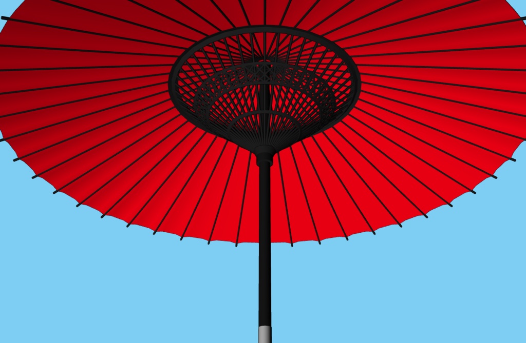 【クリスタ3D素材】和傘 Japanese umbrella