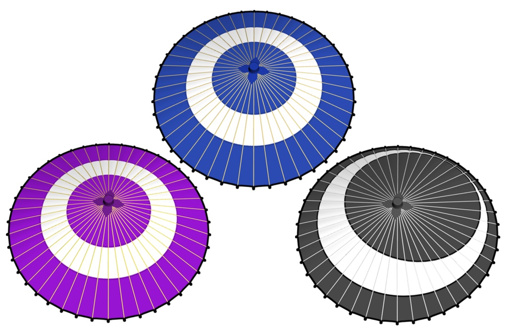 【クリスタ3D素材】和傘 Japanese umbrella