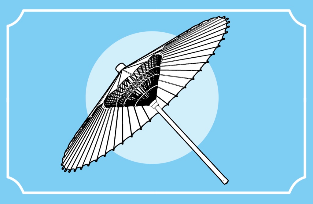 【クリスタ3D素材】和傘 Japanese umbrella