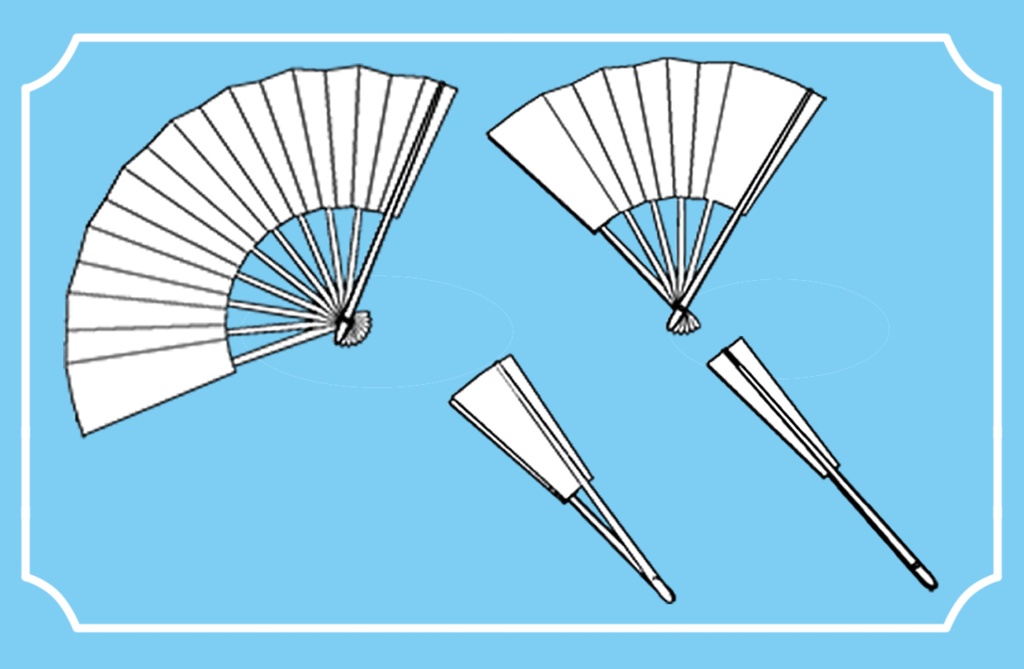 【クリスタ用3D素材】扇 japanesefan