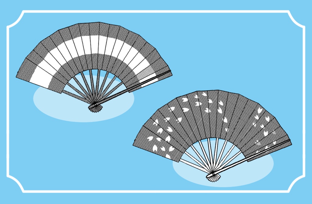 【クリスタ用3D素材】扇 japanesefan