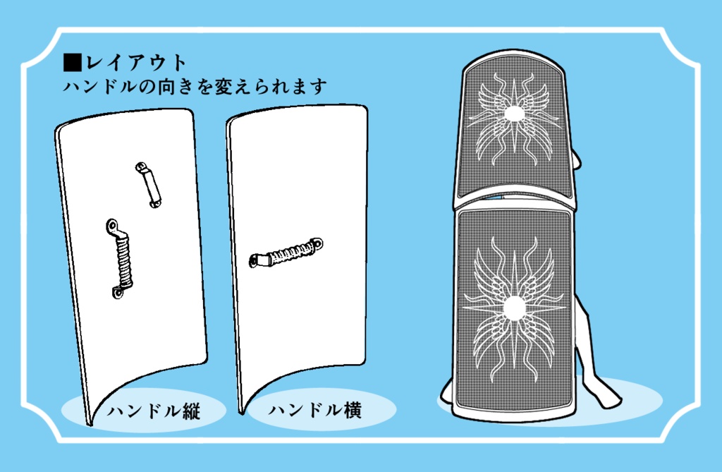 【3D素材集】盾・シールド4種セット shield RPG異世界探索に!