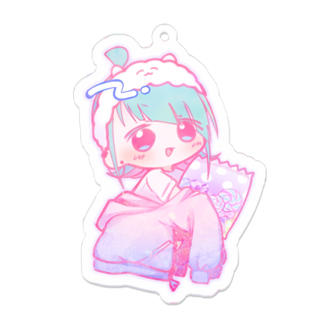 部屋着のぬいぬこアクキー