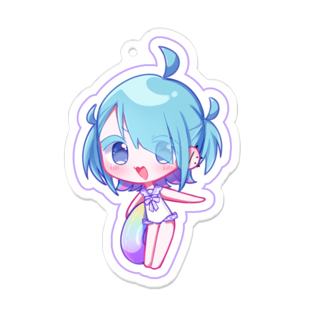 ぬいぬこ© (水着)アクリルキーホルダー