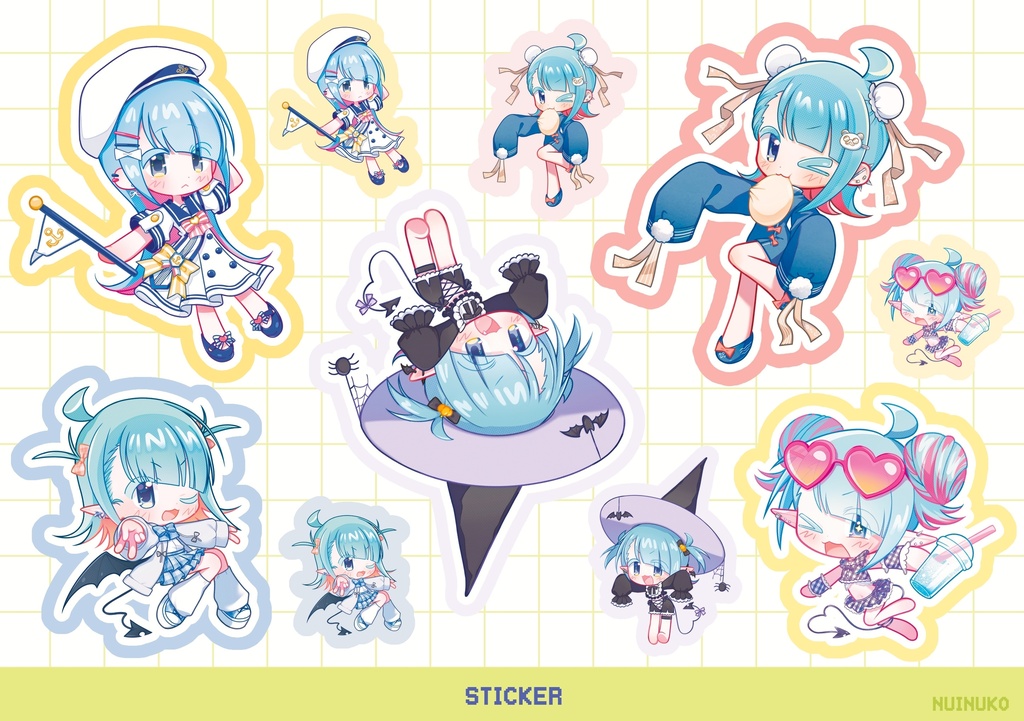 ぬいぬこ©︎【シール ①】