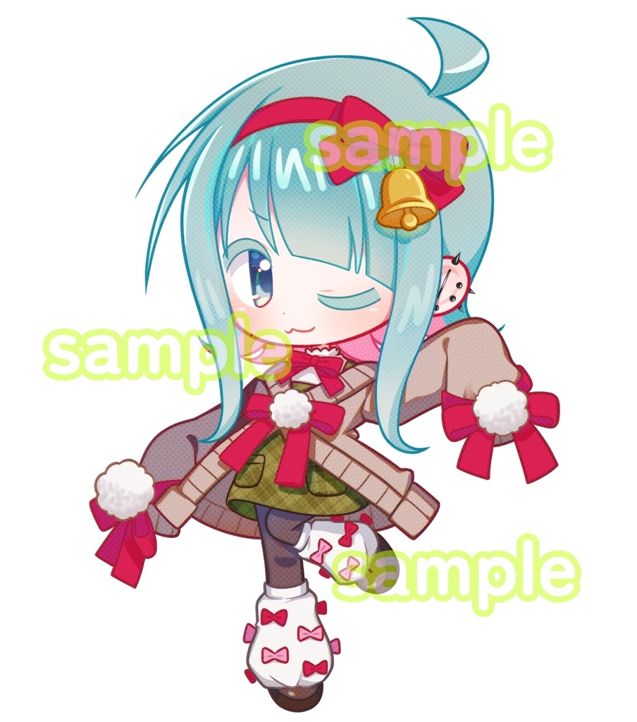 ぬいぬこ©︎クリスマスの姿【アクリルキーホルダー】