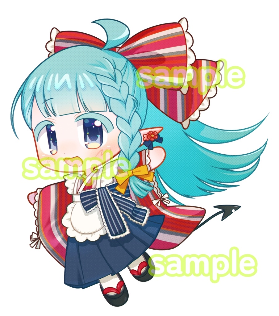 ぬいぬこ©︎袴メイドの姿【アクリルキーホルダー】