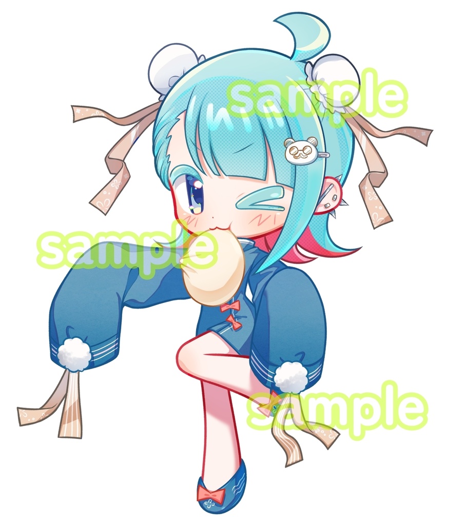 ぬいぬこ©︎チャイナの姿【アクリルキーホルダー】