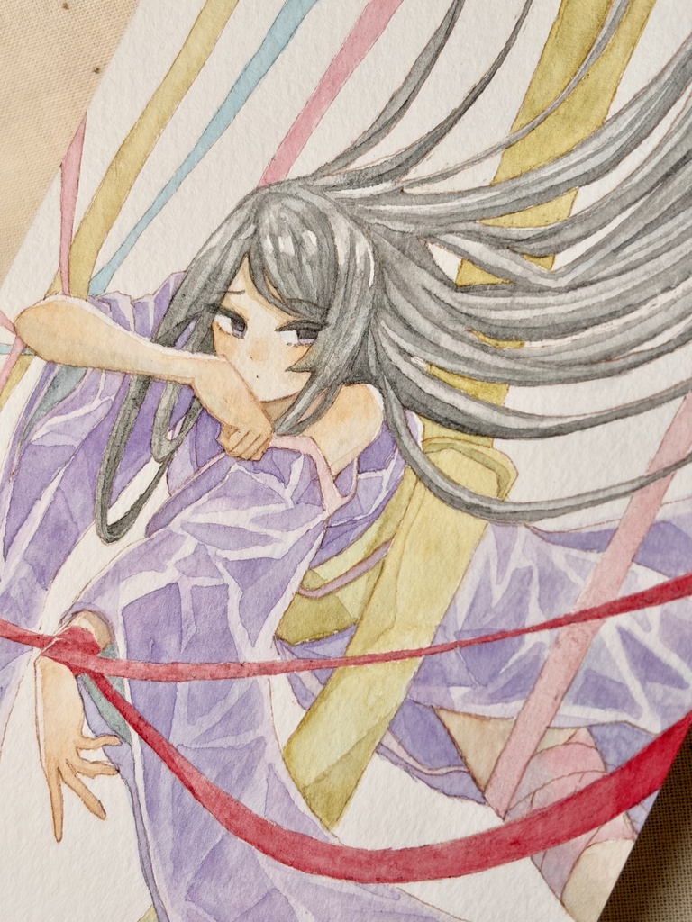 ポストカードサイズの水彩原画