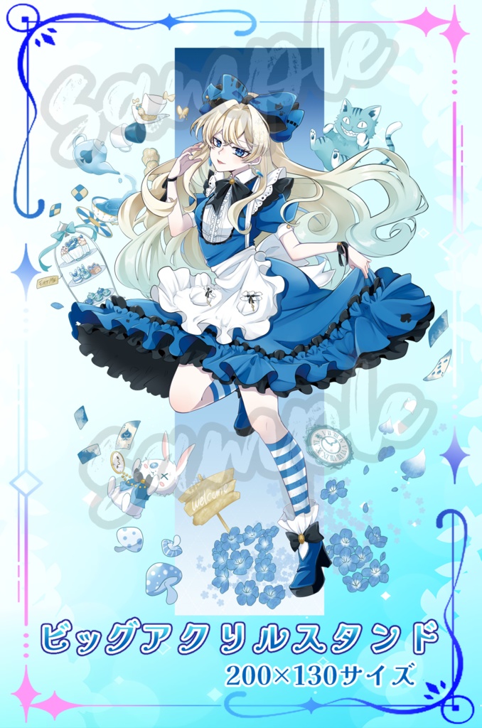 【受注生産】1周年記念グッズ！アリシア♤ビッグアクリルスタンド