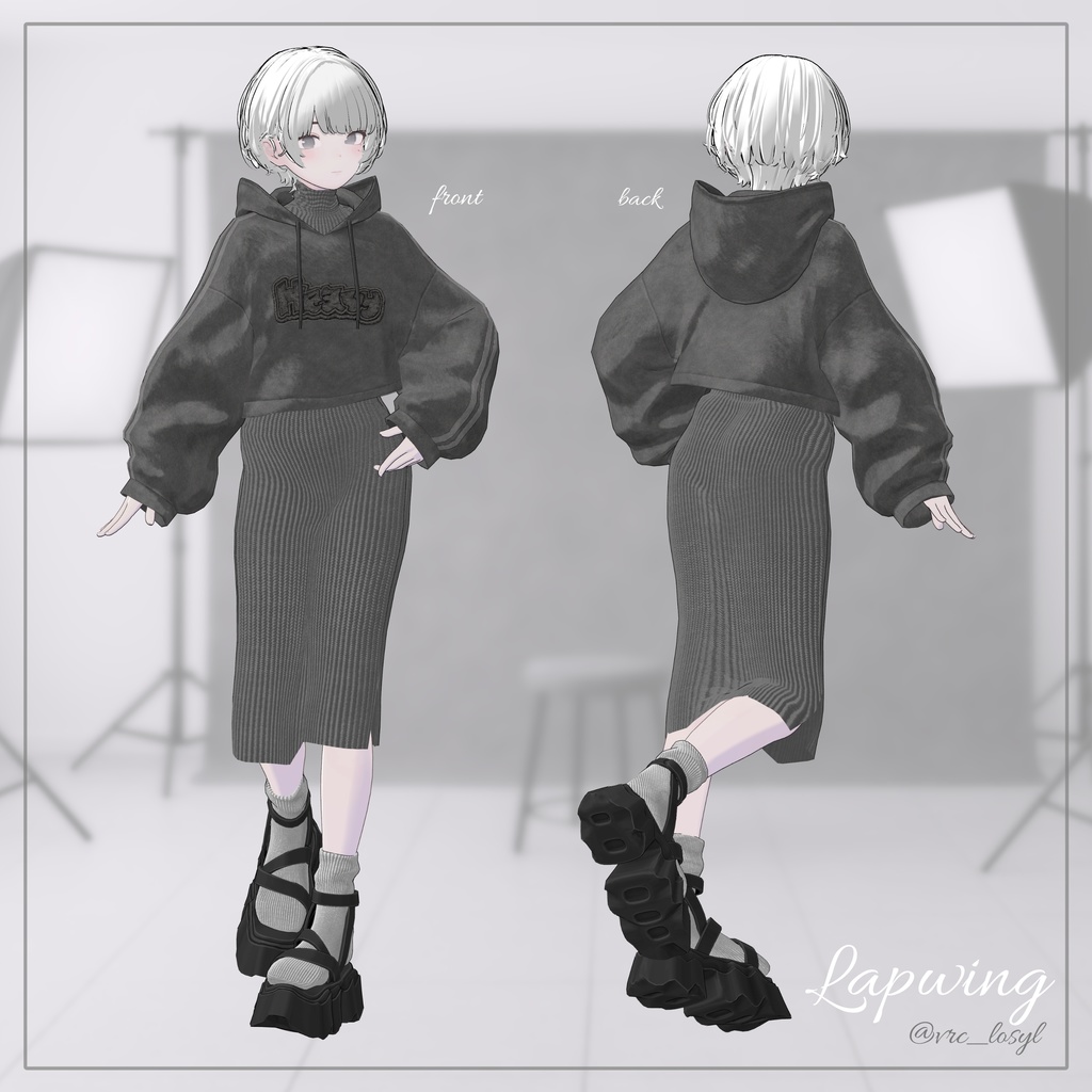 Heavy Hoodie | Heavy パーカー|Lapwing / マリシア対応 VRC衣装