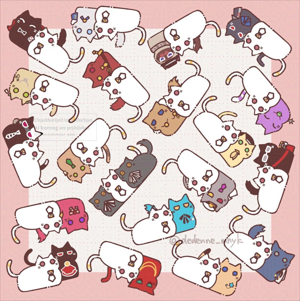 【まほ晶♀】NEKO NO GAINEN ALL マイクロファイバータオル