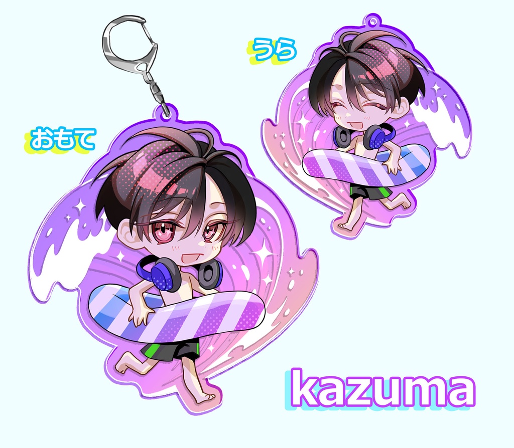 アクリルキーホルダー【ブルー】