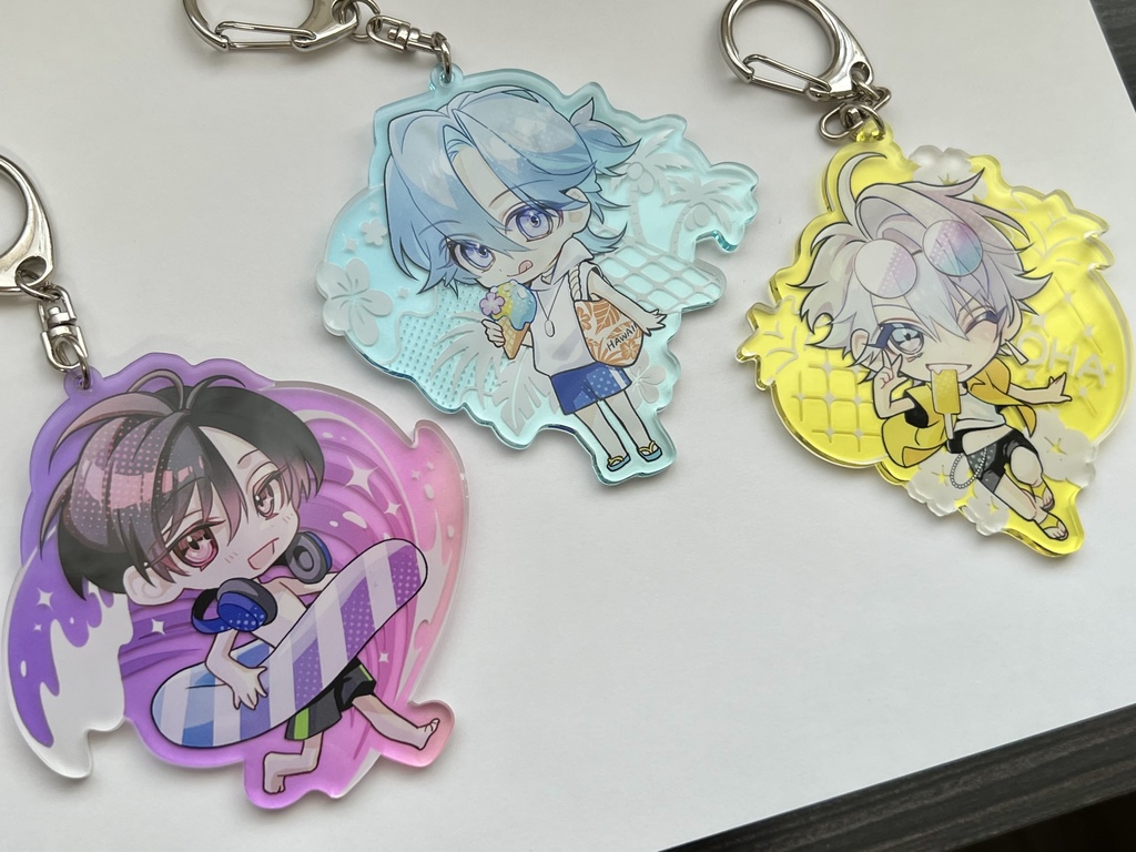 アクリルキーホルダー【ブルー】