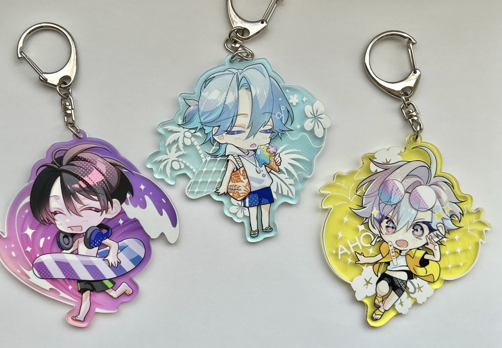 アクリルキーホルダー【ブルー】