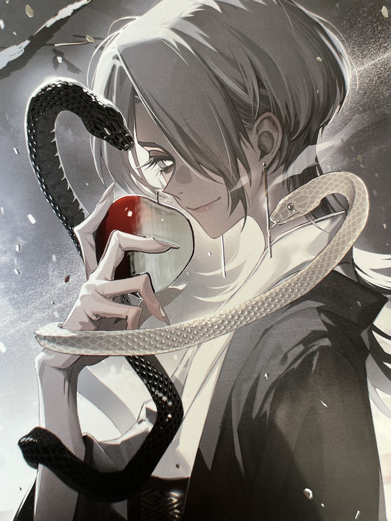 厚盛りニス&銀箔A5カード