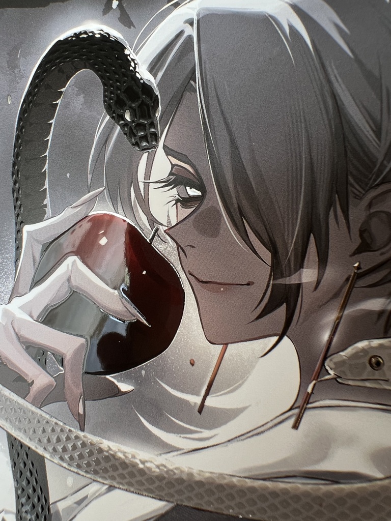 厚盛りニス&銀箔A5カード