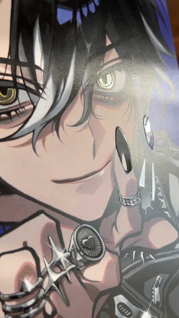 厚盛りニス&銀箔A5カード