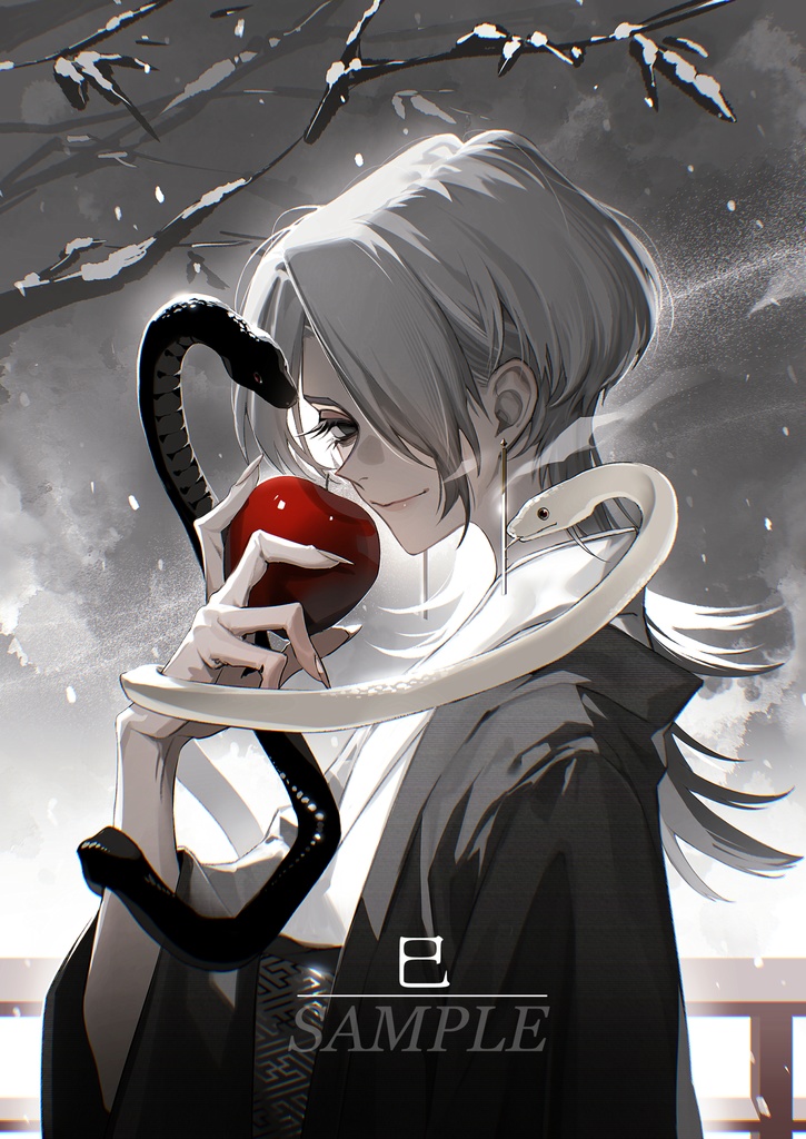 厚盛りニス&銀箔A5カード