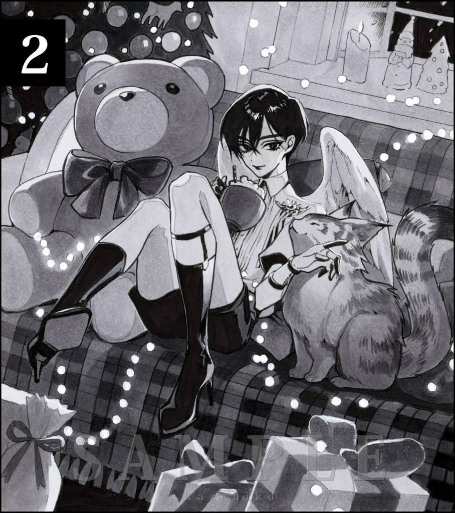 クリスマス色紙